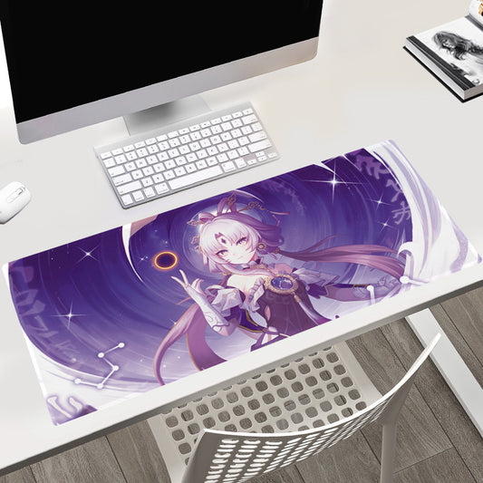 Fu Xuan Gaming Mouse Pad, Large and Precise: purple, lavender anime-style female character, anime, fantasy, kawaii style