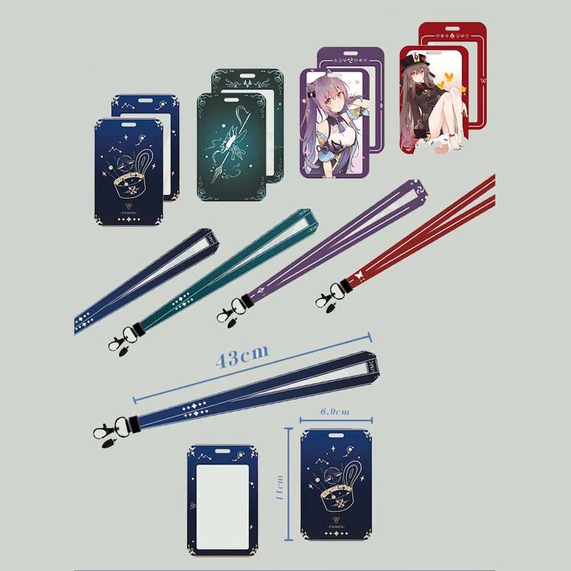 Genshin Impact Lanyard with Card Holder