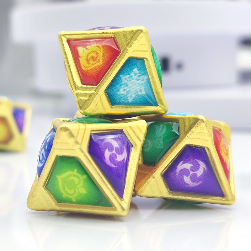 Genshin Impact TCG Cards and Dice
