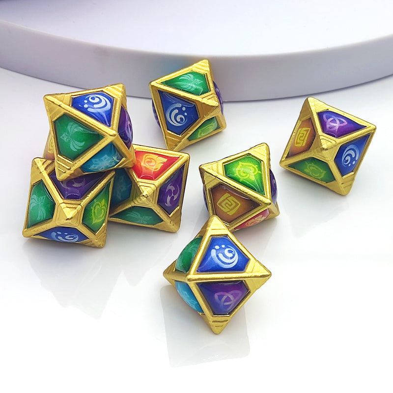 Genshin Impact TCG Cards and Dice