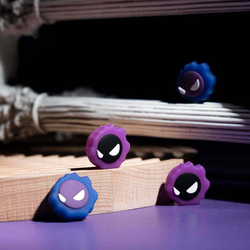 Glowing Gastly Pokemon Switch Pro Thumb Grips Ghost Pokemon Controller Analog Caps (2)