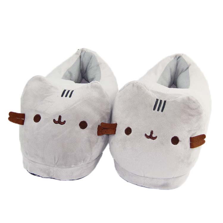 Cute Gray Cat Slippers - Ultimate Comfort!