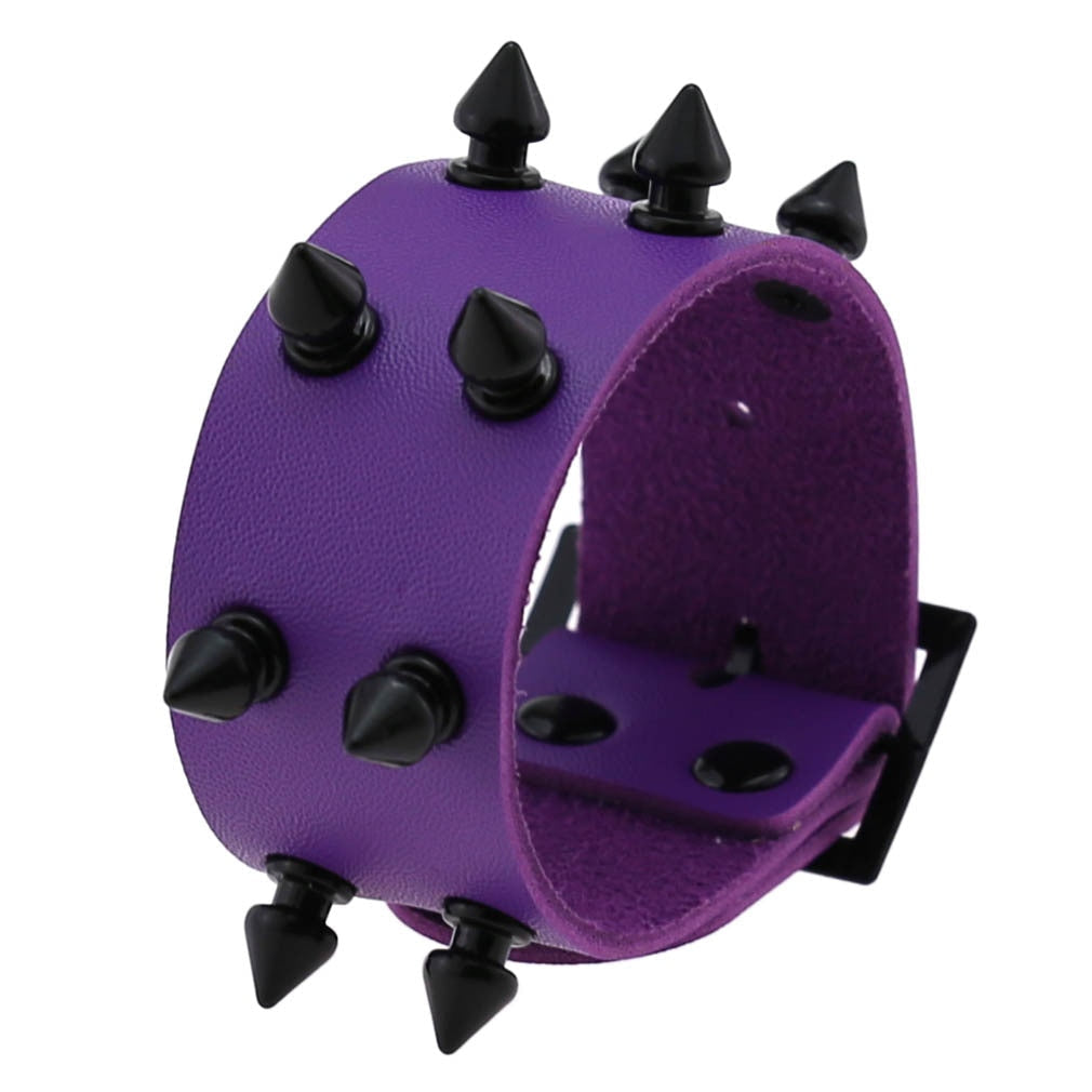 Emo Spike Wristlet in PU Leather
