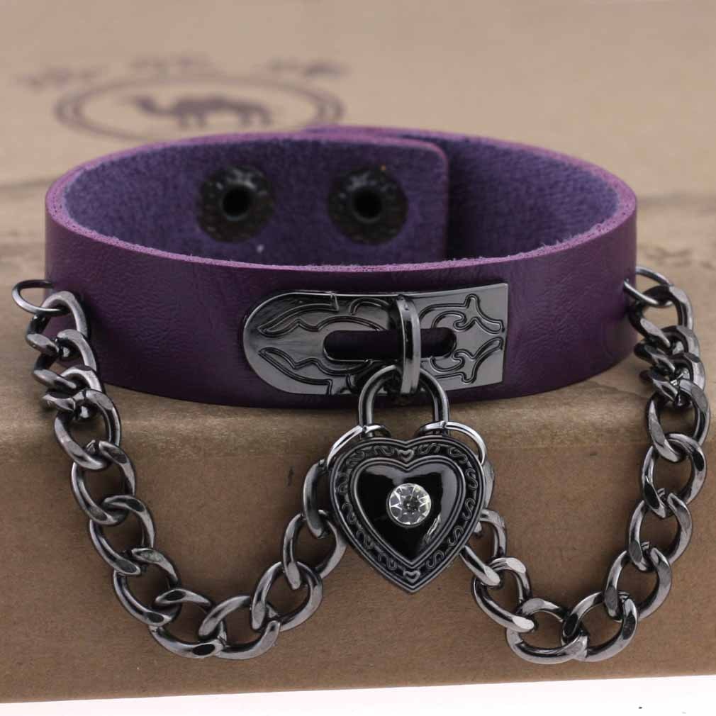 Emo Spike Wristlet in PU Leather