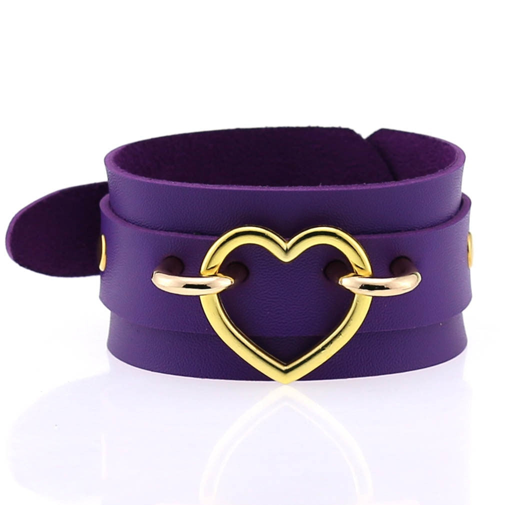 Emo Spike Wristlet in PU Leather