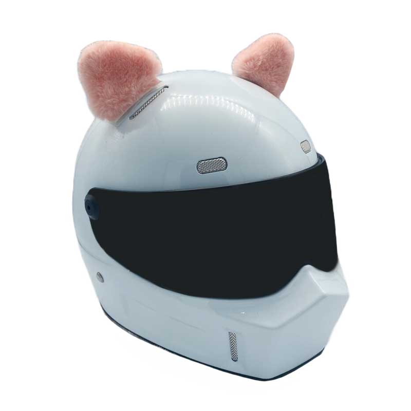 Helmet Rizz Cat Ears Helmet Ornaments Cute Motorcycle Helmet Add-On (9)