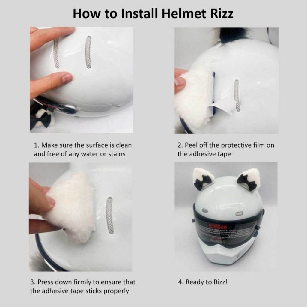 Helmet Rizz: Fox Ears Helmet Ornaments