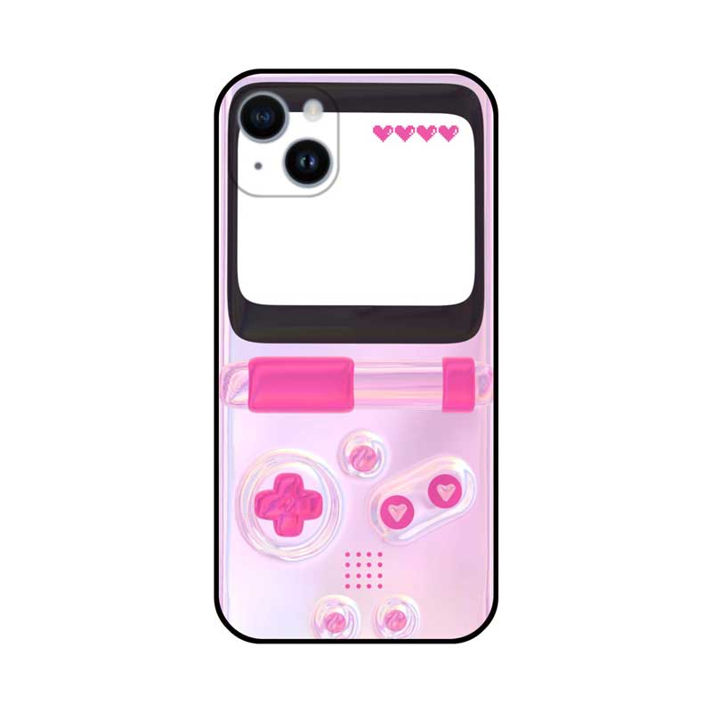 Kawaii Game Console Phone Case Retro Pink Accessories Cute iPhone Cases (4)