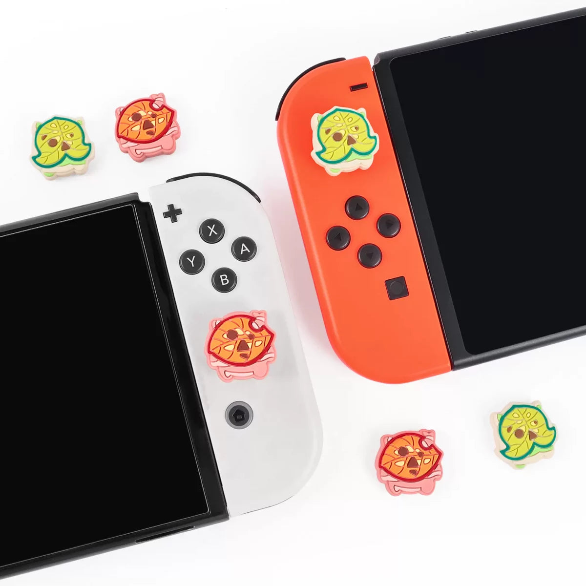 Korok Switch Joystick Cap Set: Zelda-inspired, high-quality silicone