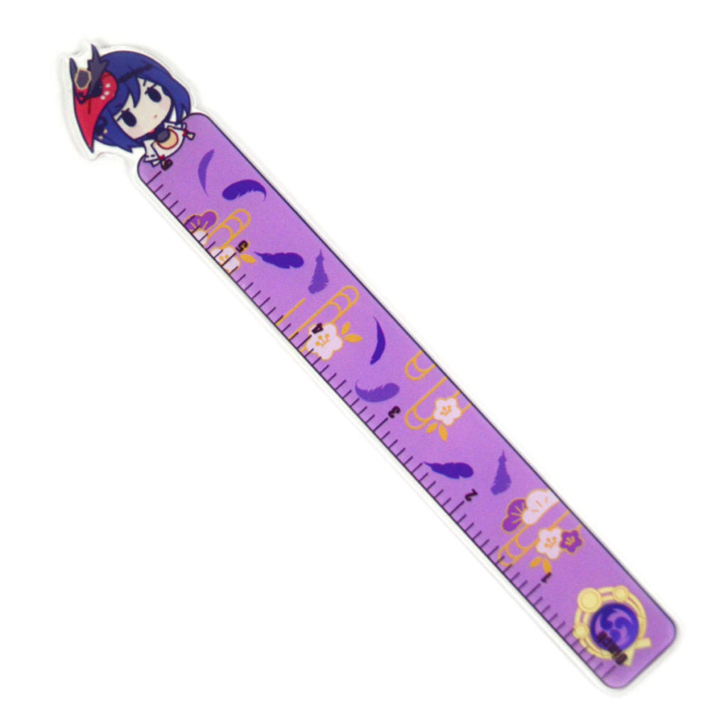 Kujou Sara Genshin Impact Rulers Acrylic Cute Genshin Stationery (13)