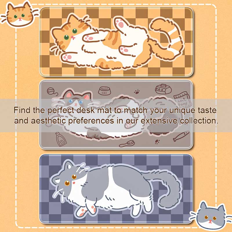 Cat Desk Mat: Durable, Non-Slip, Vibrant