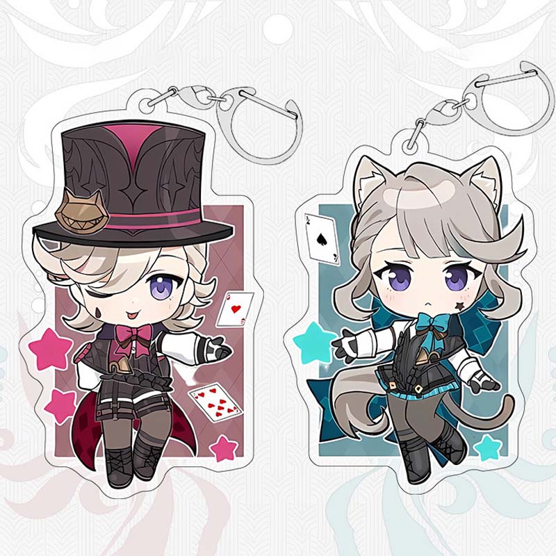 Lyney & Lynette Acrylic Charms: Magical, Artful, Durable