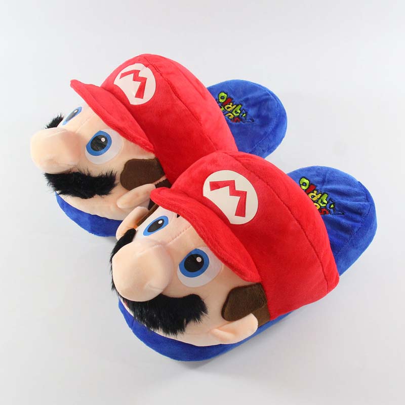 Mario Slippers Mario Plush House Slippers Super Mario Gifts (7)