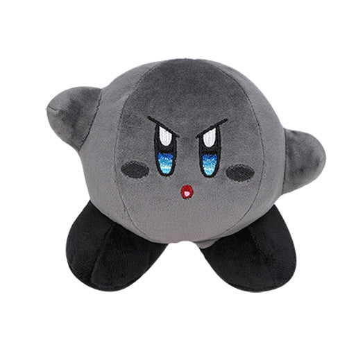 Mini Kirby Plush Toys, Adorable and Vibrant: dark gray, black Kirby character, cartoon style