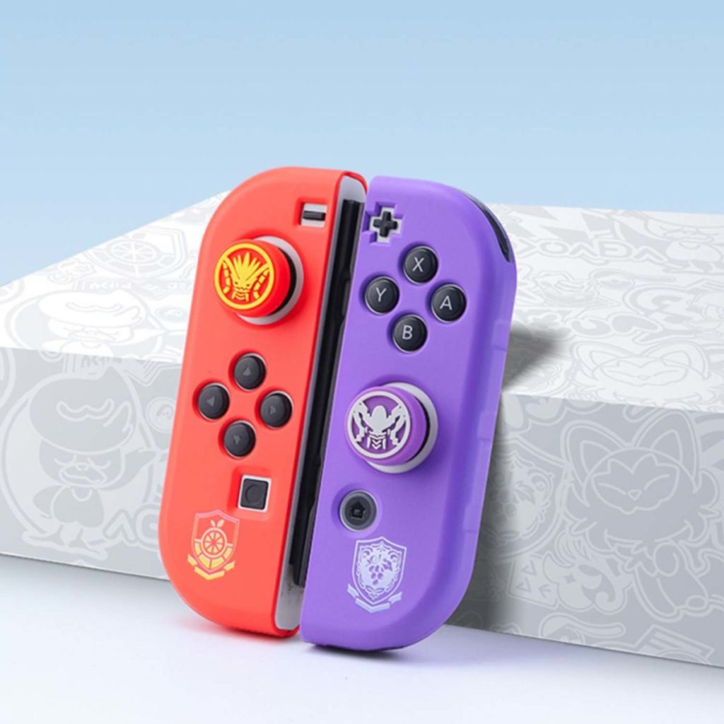 Scarlet and Violet Joystick Caps for Nintendo Switch