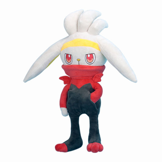 Raboot Plush Toy: Cute & Durable: white, yellow rabbit-like cartoon character, cartoon/kawaii style