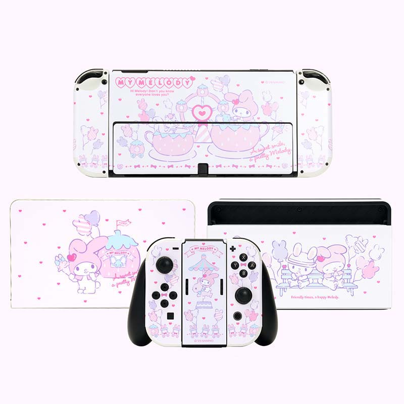 Sanrio Official Licensed My Melody Switch Skin Cover Cute Sanrio Switch OLED Wrap Stickers (20)