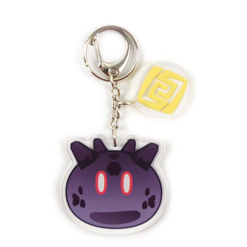 Slime Acrylic Charms Epoxy Genshin Impact Key Rings Elemental Slimes (6)