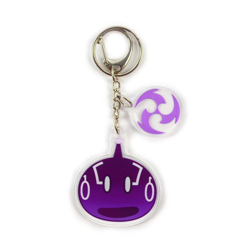 Slime Acrylic Charms Epoxy Genshin Impact Key Rings Elemental Slimes (9)