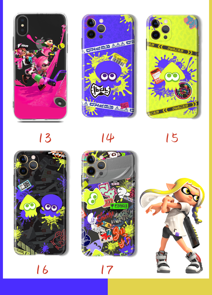 Shock-absorbent Splatoon phone case