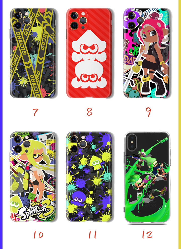 Splatoon TPU Phone Case with Grip