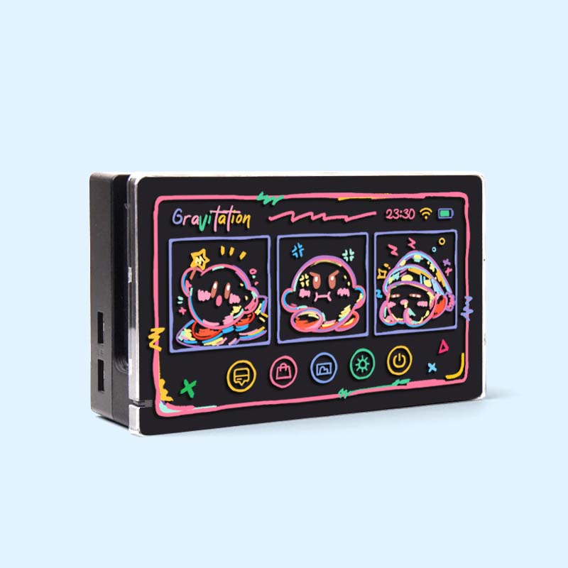 Transparent Kirby Switch Charging Dock Cover Cute Kirby Switch OLED Dock Case (2)