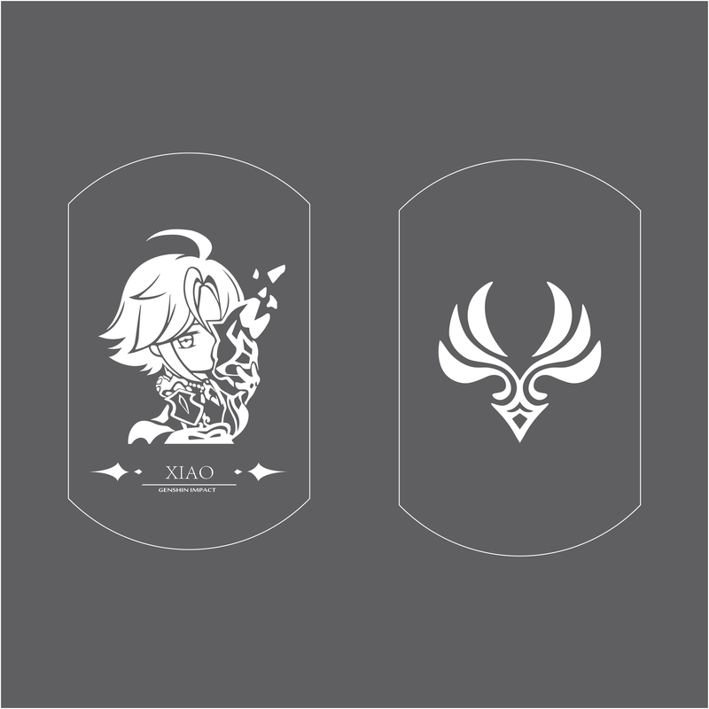 Xiao Genshin Impact Necklace Genshin Keychain Metal Pendant Necklace