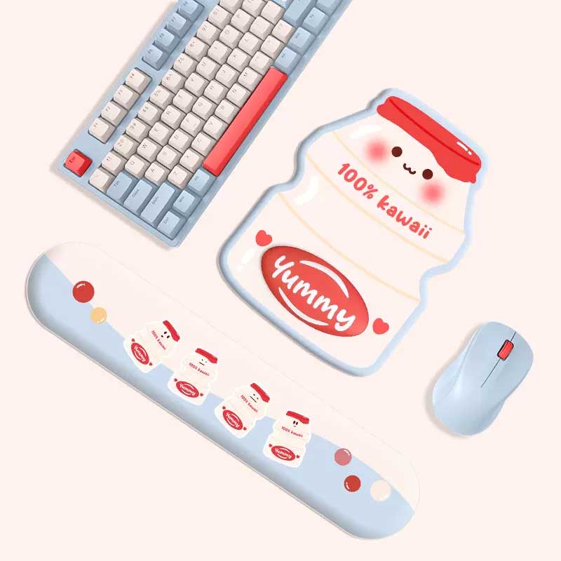 Cute Yogurt Drink Wrist Rest Set