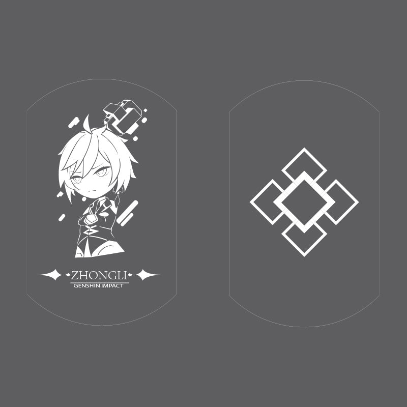 Zhongli Genshin Impact Necklace Genshin Keychain Metal Pendant Necklace