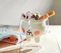 cute animal glass cup double wall glassware cute cups (3)