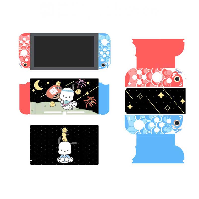 cute nintendo switch skin kawaii switch decal cover dock stickers (6)
