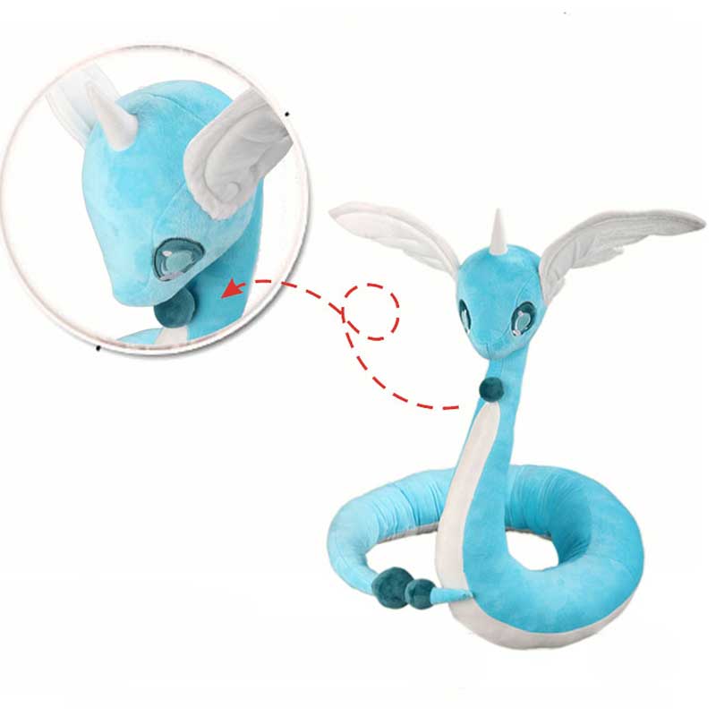 Large Rayquaza Plush Toy for Snuggling
