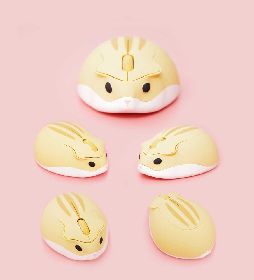 Cute Hamster Wireless Mouse with USB