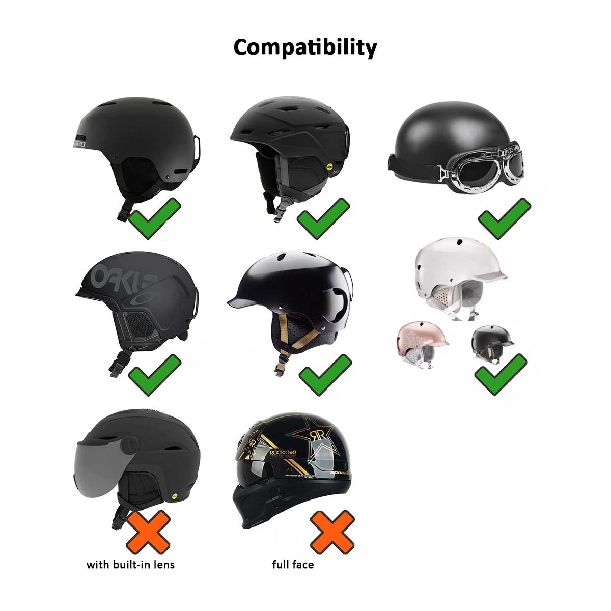Helmet Rizz Animal Cover for Winter Sports